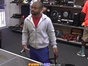 Customer fucked in the storage room